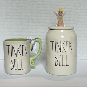 Rae Dunn Disney, Tinker Bell Mug and Canister